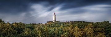 Lighthouse Dornbusch on Hiddensee with moving clouds by Voss Fine Art Fotografie