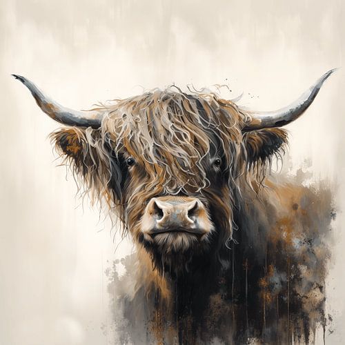 Bemalung der Highlander-Kuh Nr. 07