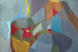 Abstract schilderij: De verwondering van Paul Nieuwendijk