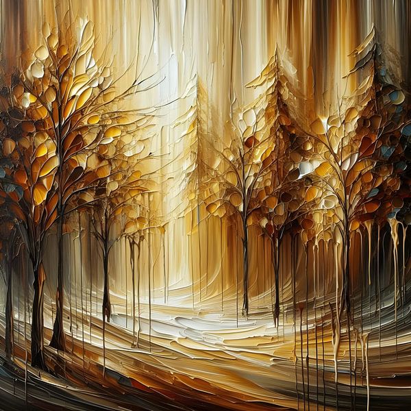 Golden Wood by FoXo Art