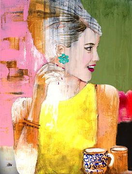 Coffee Moment van Atelier Paint-Ing
