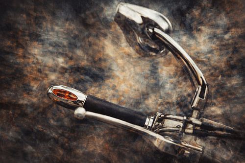 Contemporary urban art photography with technology, vehicle and texture design