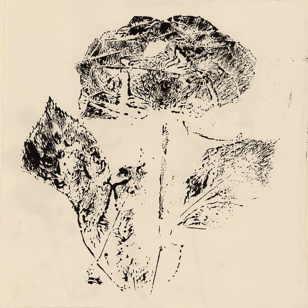 Vintage botanical prints. Rose. by Dina Dankers