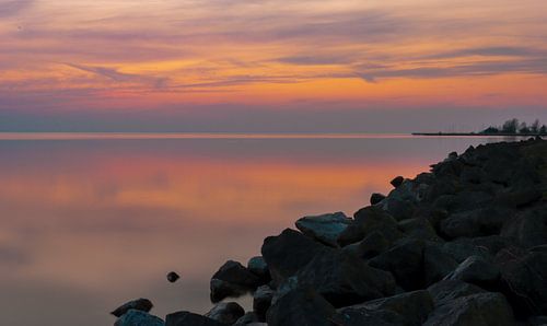 Sonnenuntergang auf dem Ijselmeer