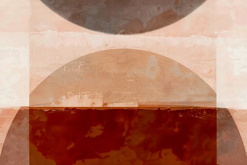 Aards Scandinavisch Bauhaus Abstractie Organisch van Mad Dog Art