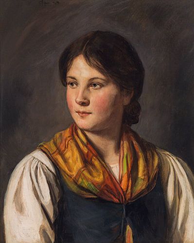Franz von Defregger, Dirndl, 1912