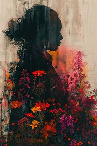 Frau mit Blumen