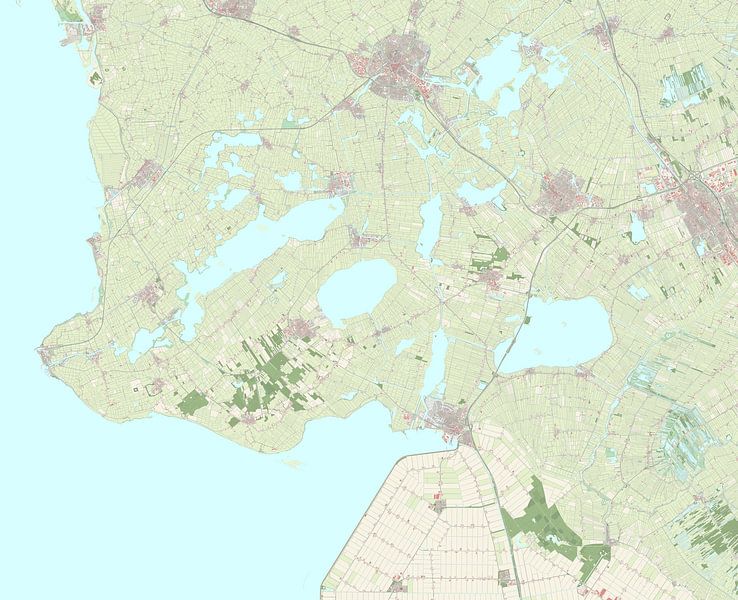 Map of De Fryske Marren by Rebel Ontwerp