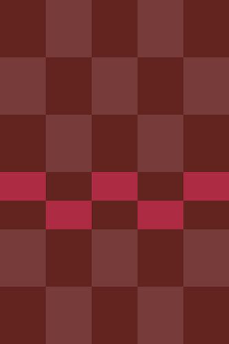 Art rétro des années 70. Formes géométriques abstraites en rose néon et marron chaud.