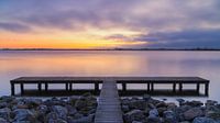 Coucher de soleil près de Steendam sur le Schildmeer par Henk Meijer Photography Aperçu