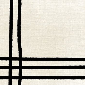 Minimalistische moderne Kunstwerk mit Linien und Texturen in schwarz und beige Hintergrund