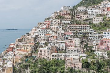 Vue de Positano sur la côte amalfitaine en Italie