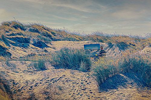 Schilders in het duin