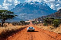 Mit einem Porsche 911 GT3 durch die afrikanische Landschaft