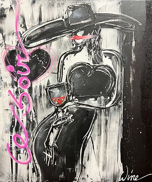 Ce Soir - by Geoffrey Wijn (Wine) van Geoffrey Wijn - WINE ART GALLERY