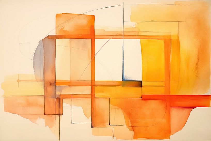 Aquarell Abstrakt 391993 von Abstraktes Gemälde