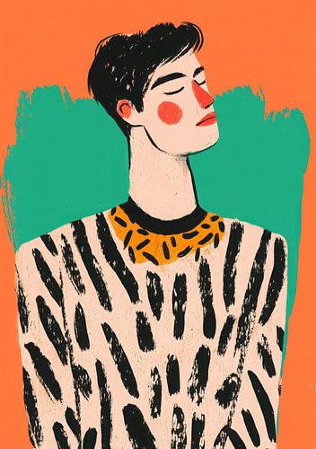 Stylised portrait illustration