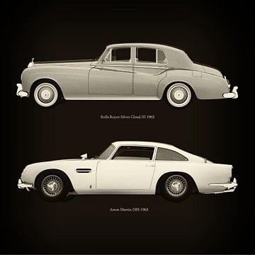 Rolls Royce Silver Cloud III 1963 und Aston Martin DB5 1963