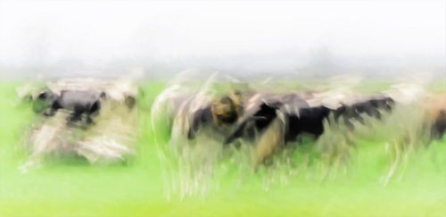 Kühe auf der Weide (impressionistisch)