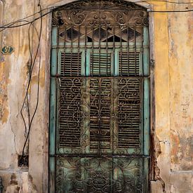 prachtige deur in havana, cuba van Sabrina Varao Carreiro