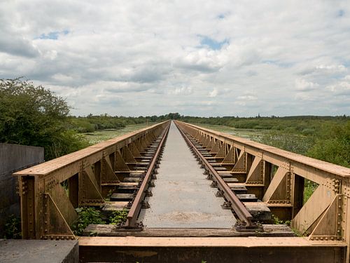 Oude spoorbrug bij de Moerputten