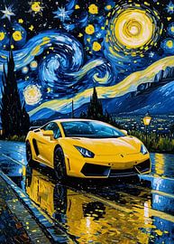 La Lamborghini Gallardo nuit étoilée
