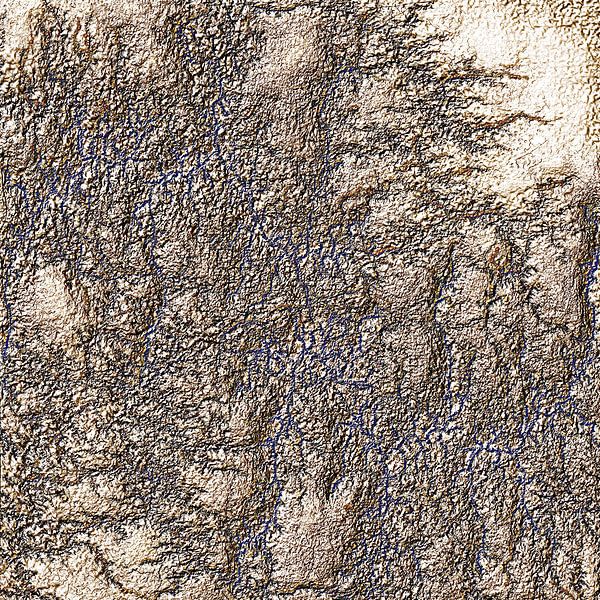 Golden Relief Abstract von GittaGsArt