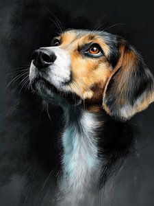 Portrait de chien Beagle #chien