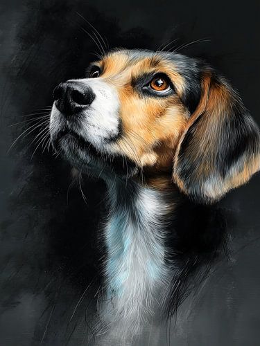 Beagle Dog Portrait #dog by JBJart Justyna Jaszke