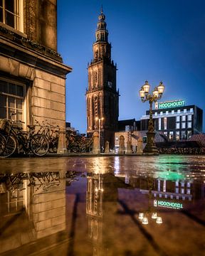 Martini Tower from the Grote Markt in Groningen by Harmen van der Vaart