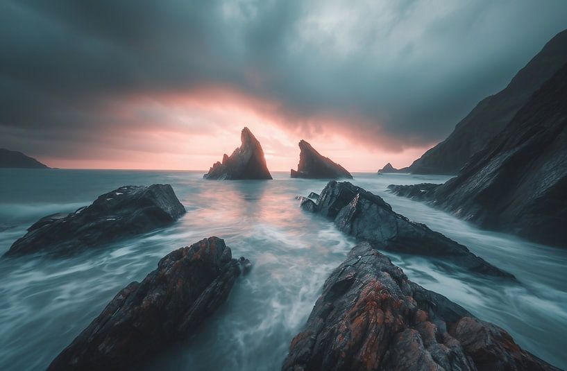 An der Küste von fernlichtsicht