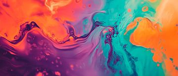 Colourful abstract flow pattern by Poster Art Shop