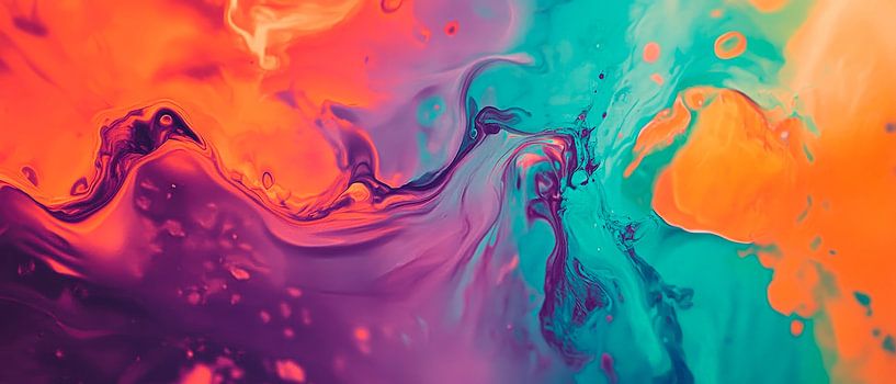 Colourful abstract flow pattern by Poster Art Shop