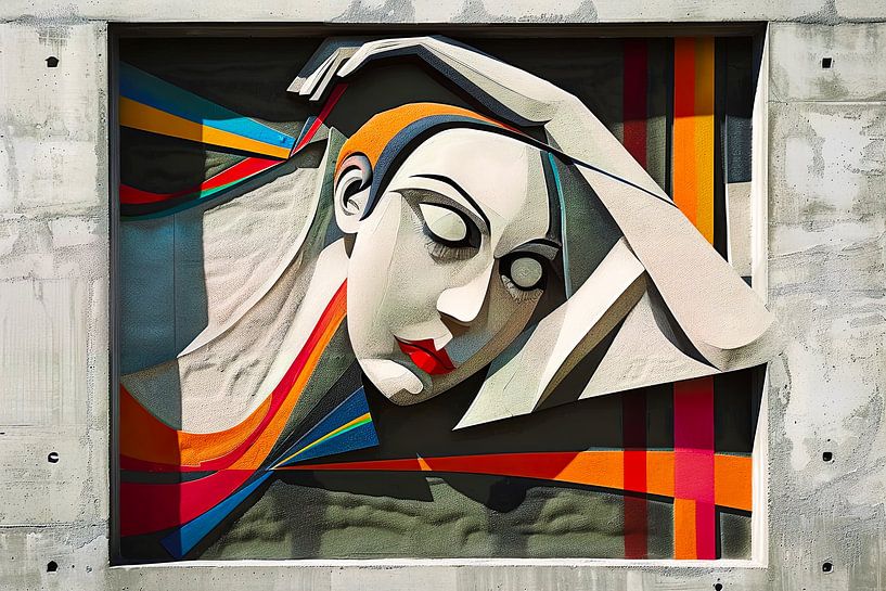 woman abstract portrait by Egon Zitter