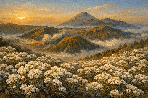 Javanisches Edelweiß am Bromo