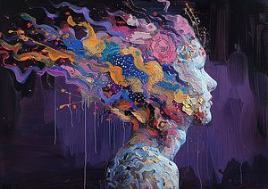Frauen Abstrakte Malerei | Mind Cascade