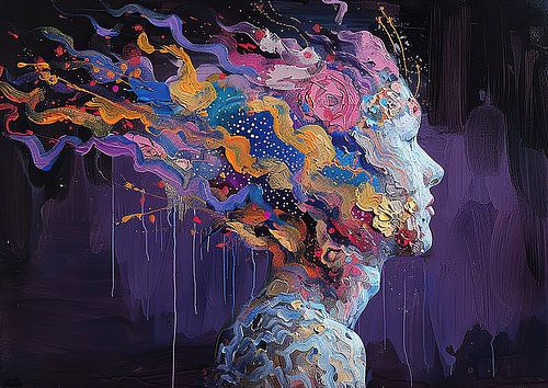 Peinture abstraite femme | Mind Cascade
