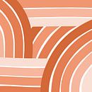 Modern retro - oranje illustratie van Studio Hinte thumbnail