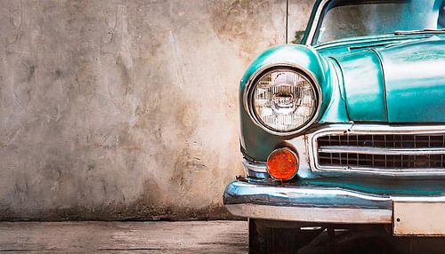 Oldtimer met verlichting