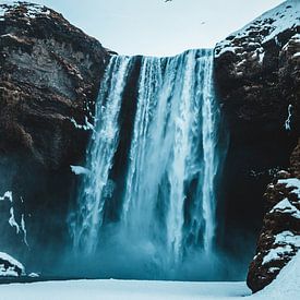 Skogafoss-Wasserfall Island von Prints by Abigail Van Kooten