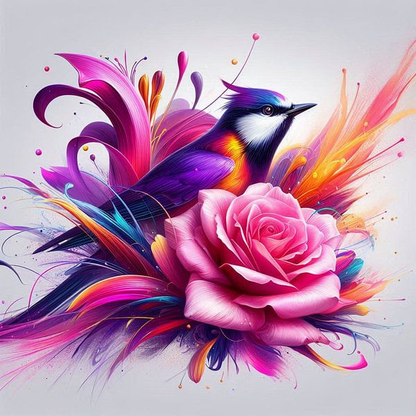 Vogel und Blume von Bernhard Karssies