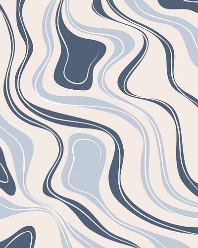 Blaue Linien auf beigem Hintergrund