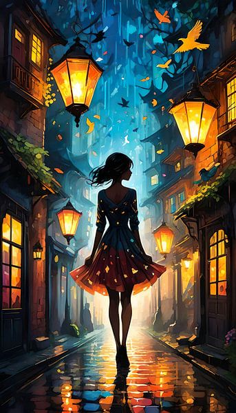 An Enchanted Evening Walk by Retrotimes