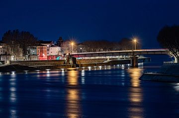 The blue hour on the Rhone by Werner Lerooy
