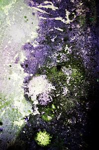 Junk art purple green van Patricia Verbruggen