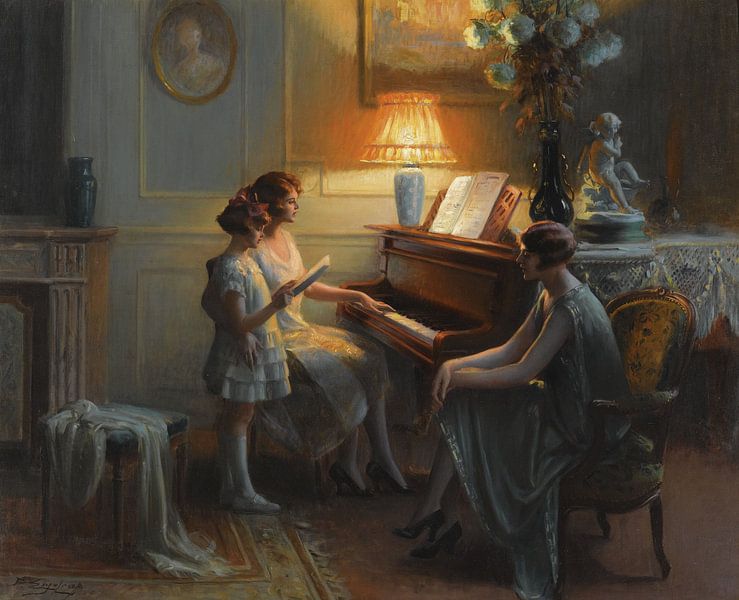 The singing class, Delphin Enjolras (1857-1945) by Atelier Liesjes