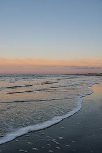Sunset on the beach near Terschelling by Lydia