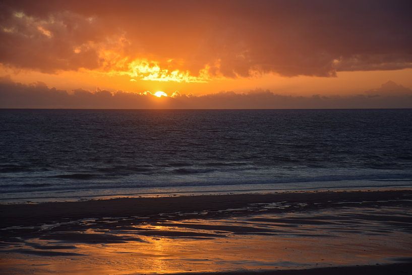 De zee in Vuur en Vlam van Ingrid de Vos - Boom