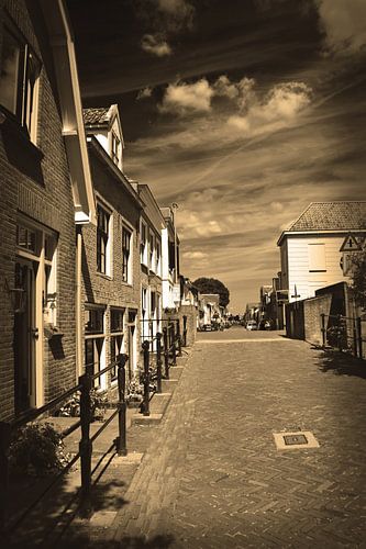 Vianen Utrecht Binnenstad Sepia