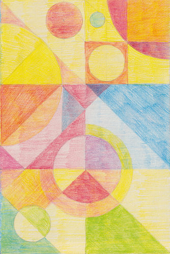 Kleurrijke abstracte geometrie